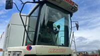 Claas Lexion 450 combine, 22ft cut with straw chopper, W661 PSH, 3142 engine hours 3142, 2659 drum hours, serviced yearly by Claas Eastern. Log book and proof of road (August 2025) , key in office - 9