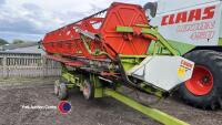 Claas Lexion 450 combine, 22ft cut with straw chopper, W661 PSH, 3142 engine hours 3142, 2659 drum hours, serviced yearly by Claas Eastern. Log book and proof of road (August 2025) , key in office - 11