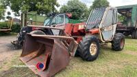 Manitou Manireach 2600 handler with bucket, pallet forks and spare wheel