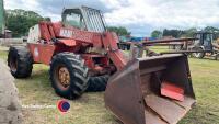 Manitou Manireach 2600 handler with bucket, pallet forks and spare wheel - 2