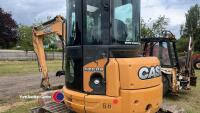 Case CX50B excavator, 6,000 hours, zero swing, piped, new steel tracks, blade, quick hitch, 2 buckets, 2013, key in office - 5