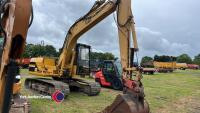 Caterpillar 312 excavator, 1996, 15,750 hours, hydraulic quick hitch, c/w Strickland 4ft digging bucket, well greased, pins and bushes very tight for the hours, key in office