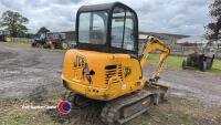 JCB 802 2.5T 360 mini digger with 3 buckets, 2006, excellent working order, key in office - 4
