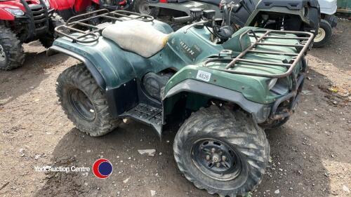 Yamaha Bruin 350 4wd quad, not road registered, 4180 on the clock, key in office