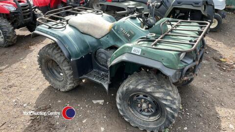 Yamaha Bruin 350 4wd quad, not road registered, 4180 on the clock