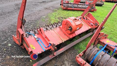 Kuhn HR 252 power harrow with good tines and packer roller, very tidy for age, H/D 2 speed gearbox, removed off 8m combination, dismantled for ease of transport
