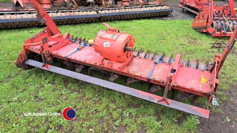 Kuhn HR 252 power harrow with good tines and packer roller, very tidy for age, H/D 2 speed gearbox, removed off 8m combination, dismantled for ease of transport