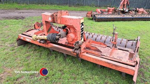 KRM 3m power harrow, working order, good tines, heavy duty gearbox, packer roller