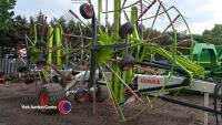 Claas Liner 4000 4 rotor rake, excellent condition ready for work, 15m working width, hydraulic folding and hydraulic width adjustment. 2018, control box in office - 2
