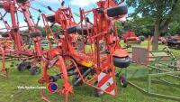 Kuhn GF7902 8 rotor tedder, headland control, adjustable rotor angle, good working order owned from new, 2013 - 2