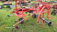 Kuhn GF502 4 rotar tedder, excellent condition, 2015 - 2