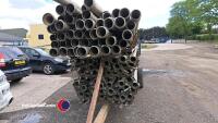 Irrigation pipes and trailer, 106 x 4 inch - 2
