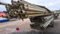 Irrigation pipes and trailer, 106 x 4 inch - 3