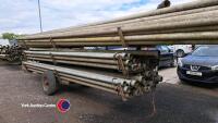 Irrigation pipes and trailer, 106 x 4 inch - 4