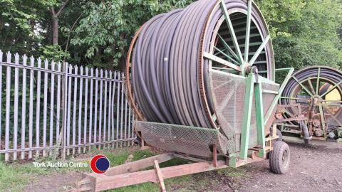 Kaskad D90 irrigation reel c/w rain gun