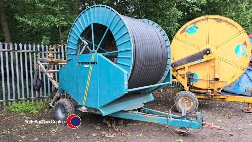 Bording 5TT2 90 x 400m irrigator, hydraulic slew/legs, rain gun trolley, comes with layflat inlet pipe