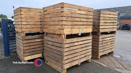 10 x 1T wooden potato boxes