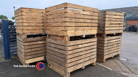 10 x 1T wooden potato boxes