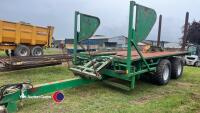Heath Superchaser bale trailer, tractor nudge bar, 560/45R22.5 tyres, control box in office - 2