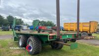 Heath Superchaser bale trailer, tractor nudge bar, 560/45R22.5 tyres, control box in office - 3