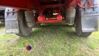 33ft tri axle flatbed bale trailer, air brakes and suspension, super single wheels, LED rear flasher w/o - 6