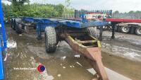 Artic trailer chassis with steering rear axle c/w dolly