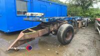 Artic trailer chassis with steering rear axle c/w dolly - 2