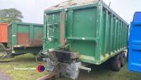 Corn trailer approx 20T, aluminium body, super single wheels - 6