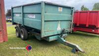 Salop 8T tandem-axle grain trailer