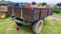 Two wheeled 3T tipping trailer, wooden body, working order - 4
