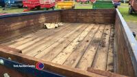 Two wheeled 3T tipping trailer, wooden body, working order - 5