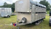Graham Edwards 14ft tri-axle trailer with sheep decks - 2