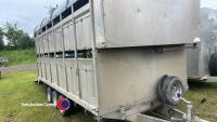 Graham Edwards 14ft tri-axle trailer with sheep decks - 8