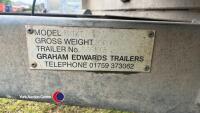 Graham Edwards 14ft tri-axle trailer with sheep decks - 9