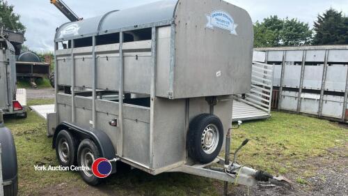 Graham Edwards 8ft cattle /sheep trailer, folding decks, brakes and lights, VGC