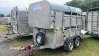 Graham Edwards 8ft cattle /sheep trailer, folding decks, brakes and lights, VGC - 2