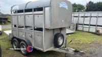 Graham Edwards 8ft cattle /sheep trailer, folding decks, brakes and lights, VGC - 7