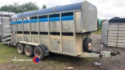 Graham Edwards 14ft tri axel livestock trailer with sheep decks