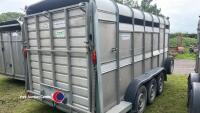 Ifor Williams 14ft tri-axle cattle trailer, key in office - 4