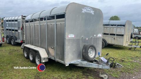 Graham Edwards GET12WT Livestock trailer, 12ft x 6ft3in, tri-axle
