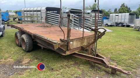 17ft long bale/tipping trailer twin axle
