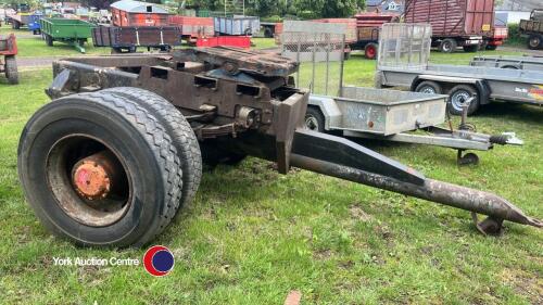 Dolly wheel draw bar