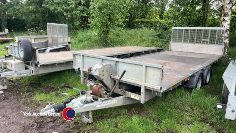 Ifor Williams 3500kg CT166 tilt bed trailer c/w full width ramp and manual winch, 2019