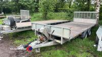 Ifor Williams 3500kg CT166 tilt bed trailer c/w full width ramp and manual winch, 2019