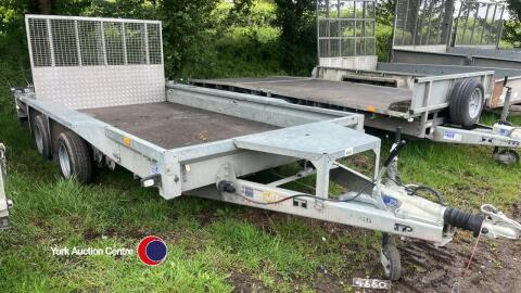 Ifor Williams GX126 twin axle 3500 kg plant trailer LED lights, 2023