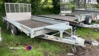 Ifor Williams GX126 twin axle 3500 kg plant trailer LED lights, 2023
