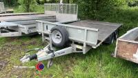 2023 Ifor Williams LM146 Beaver tail twin axle flat bed trailer 3500kg - 2