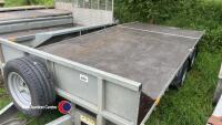 2023 Ifor Williams LM146 Beaver tail twin axle flat bed trailer 3500kg - 3