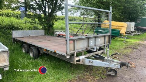 Ifor Williams LM166 twin axle flat bed trailer
