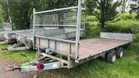 Ifor Williams LM166 twin axle flat bed trailer - 2
